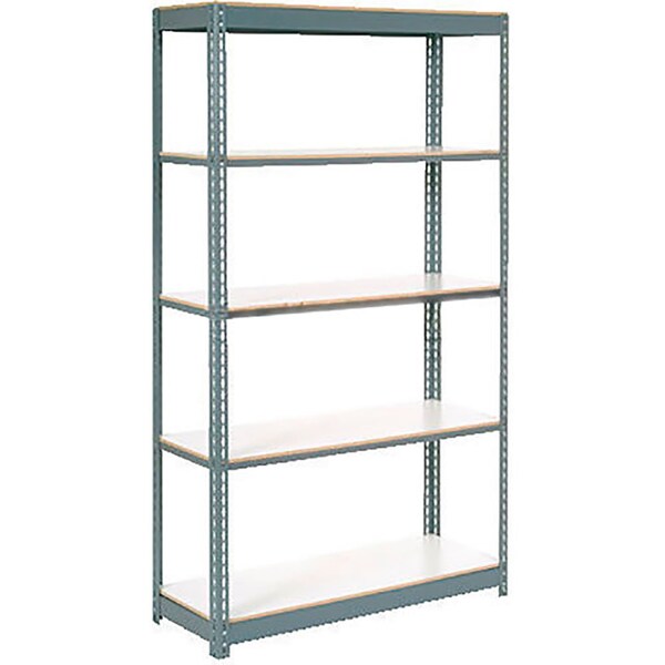 Extra Heavy Duty Shelving 36Wx18Dx60H, 5 Shelves, 1500 Cap. Per Shelf, Gray